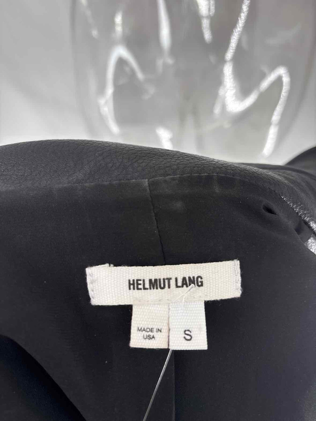 Size S HELMUT LANG Black Leather Jacket