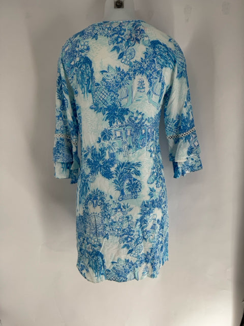 Size S Lilly Pulitzer Blue Print Dress