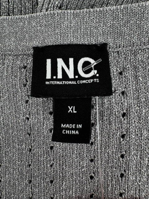 Size XL INC Silver Knit Sweater
