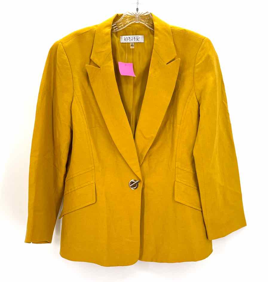 Size 8 KASPER Mustard Linen Jacket