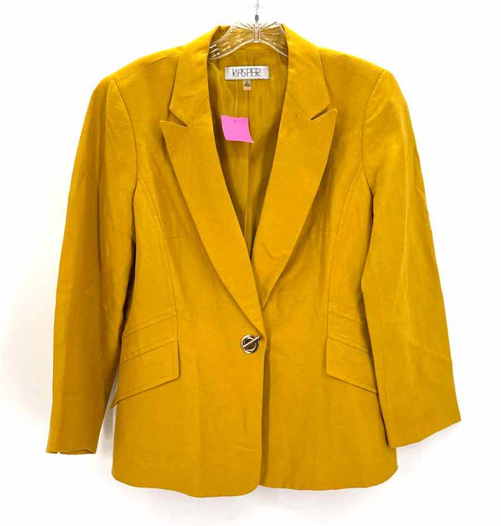 Size 8 KASPER Mustard Linen Jacket