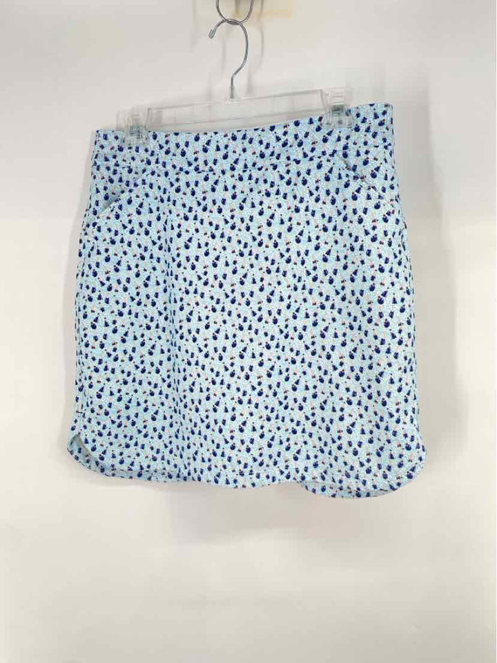 Size M Peter Millar Blue Print Skirt