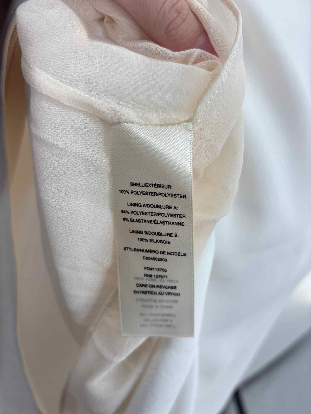 Size 6 Alice + Olivia Cream Dress