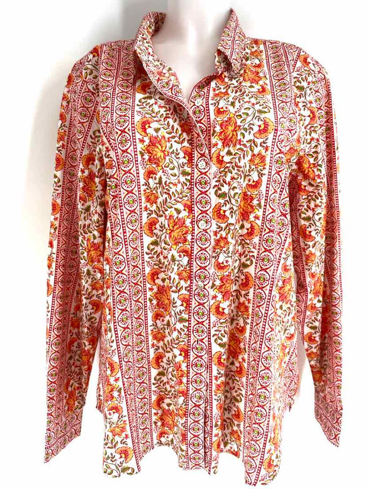 Size XL LUCKY Orange Shirt