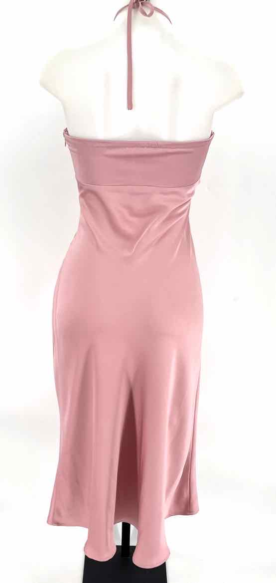 Size S Pink Satin Dress