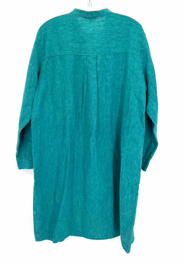 Size L Eileen Fisher Teal Dress