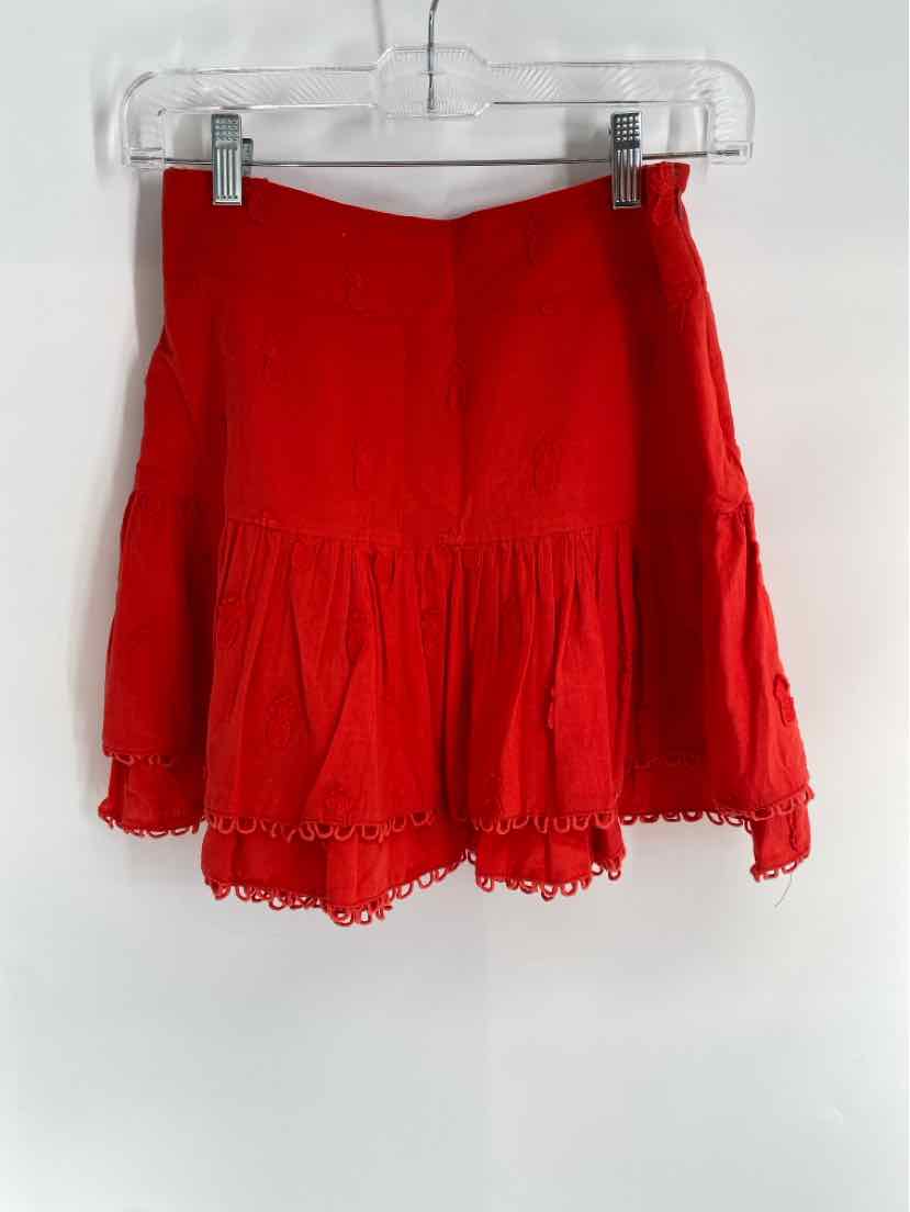 Size XS FARM RIO Red Skirt