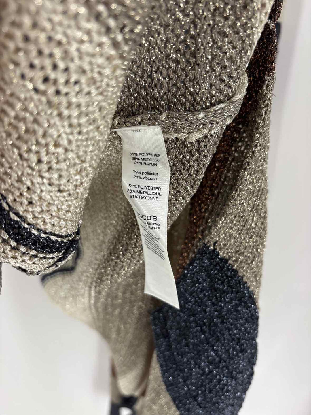 Size L Chico's Multi-Color Sweater