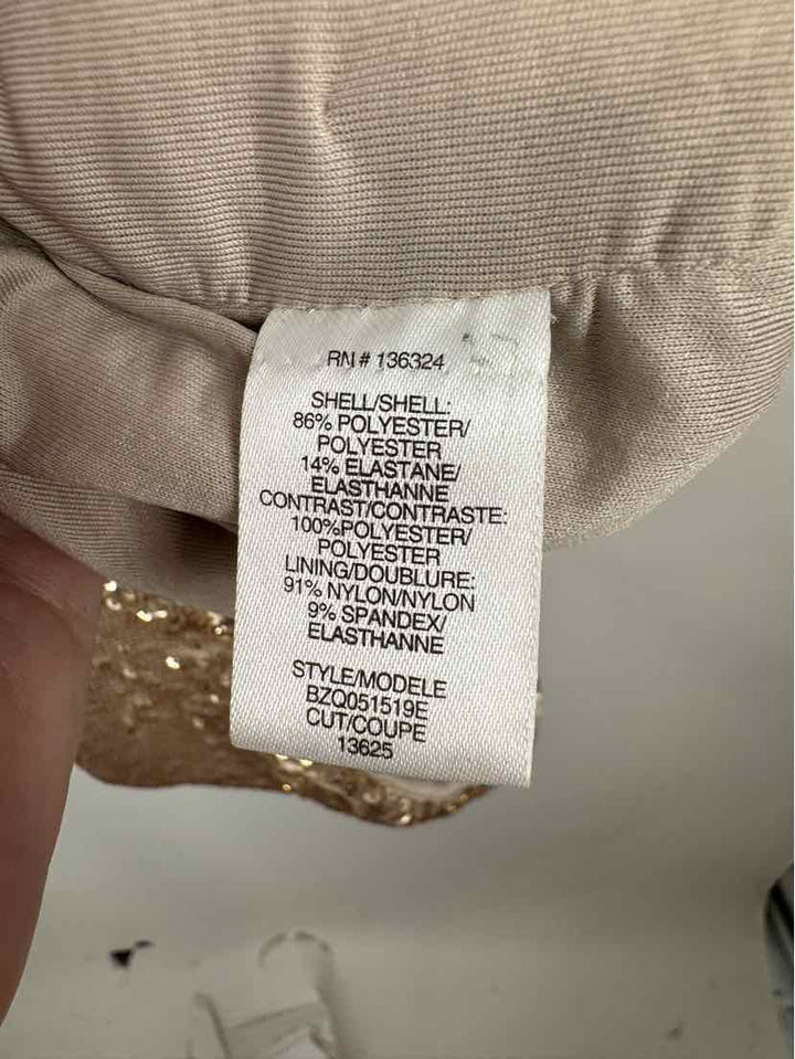 Size 10 HALSTON Gold Dress