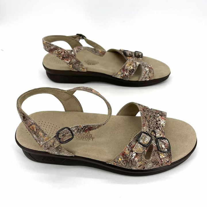 Shoe Size 9 SAS Multi-Color Leather Sandals