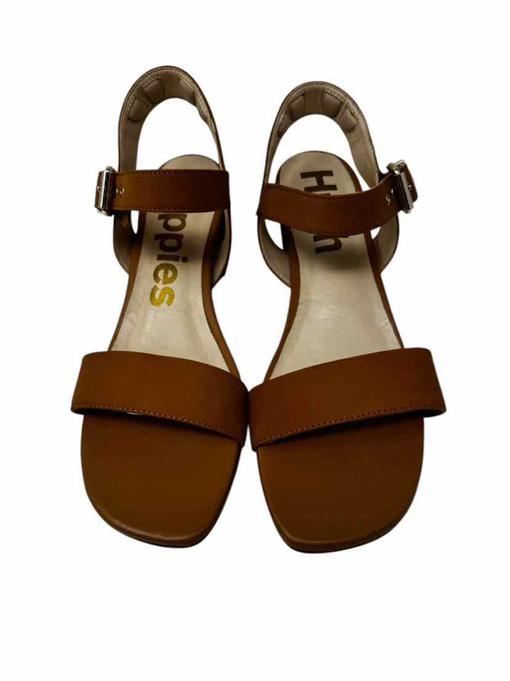 Shoe Size 9 Hush Puppies Tan Leather Sandals