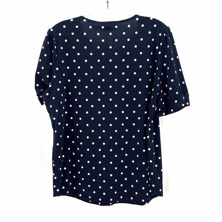 Size L Adrianna Papell Navy Shirt