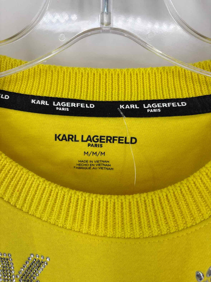 Size L KARL LAGERFELD Lime Green Sweater