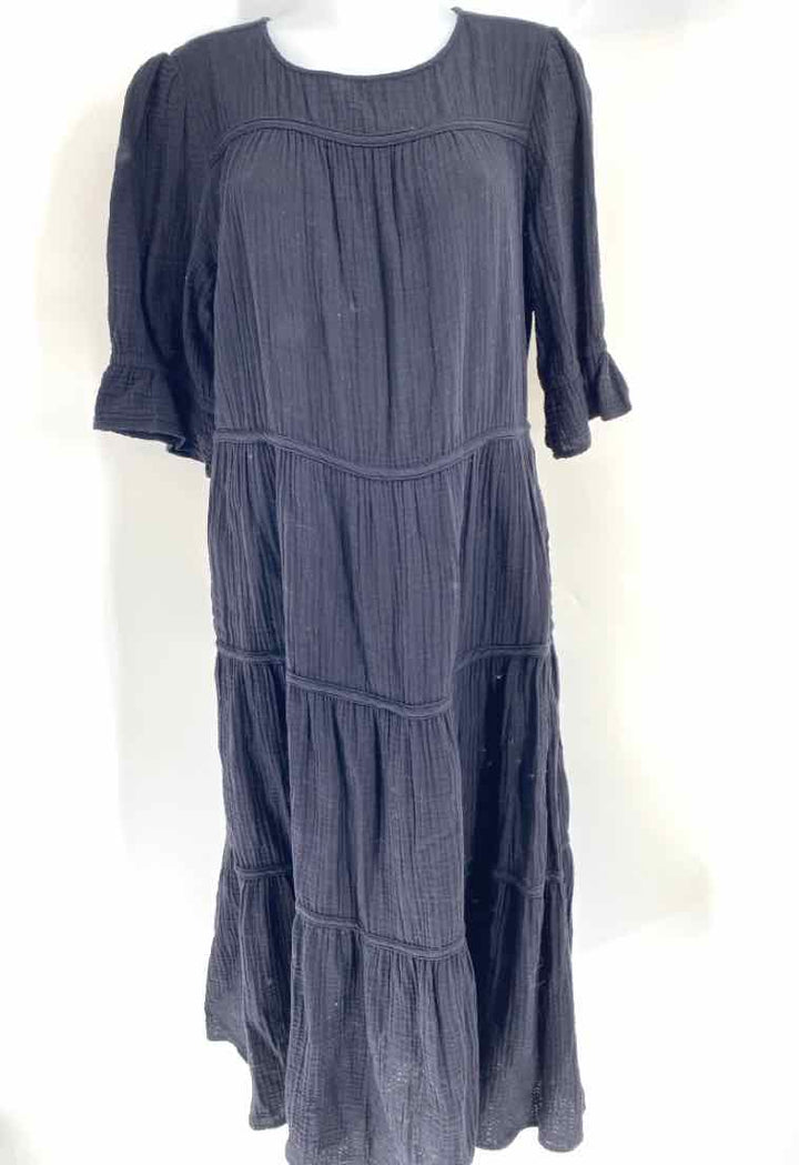 Size L Chico's Black Cotton Dress