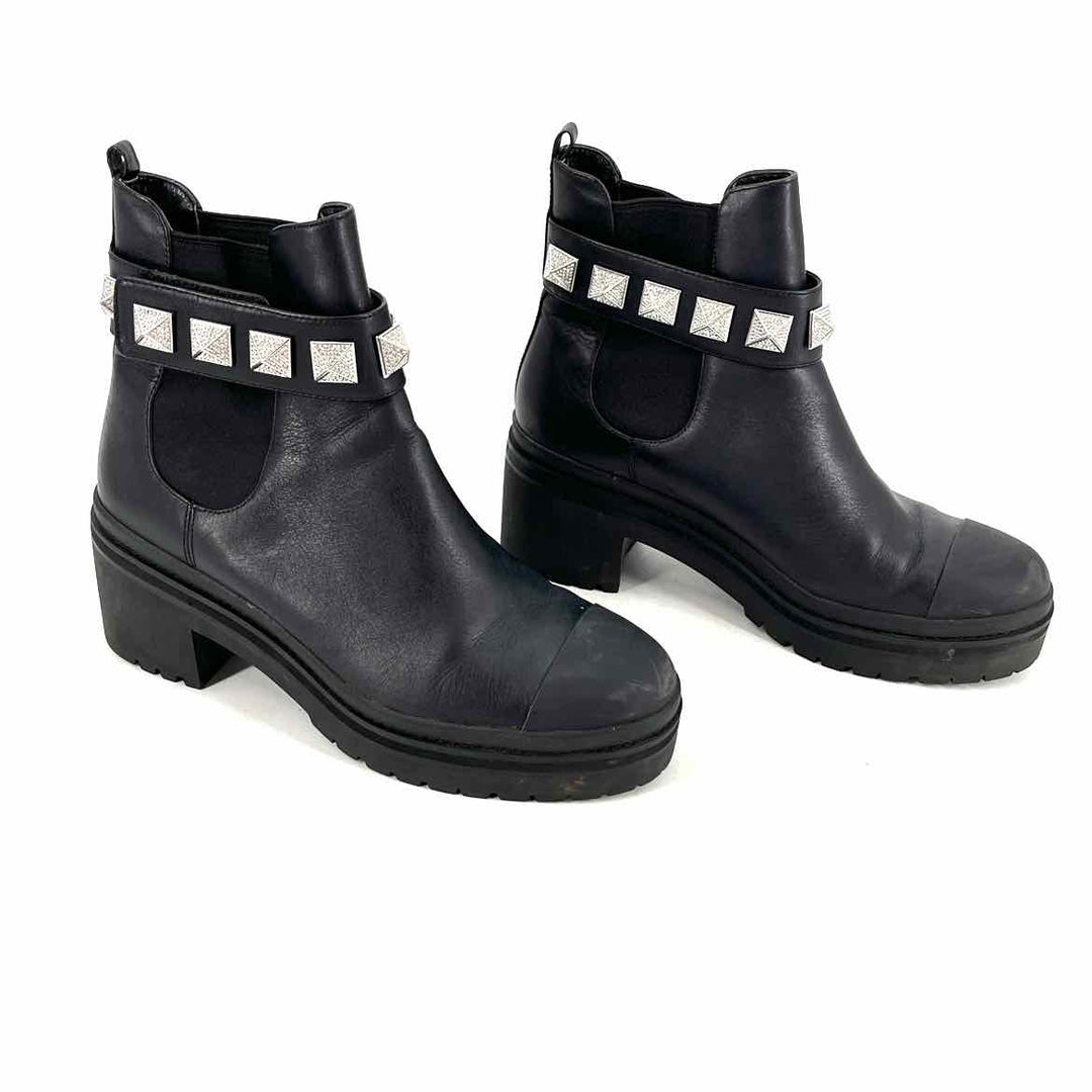 Shoe Size 7 Michael Kors Black Leather Boots