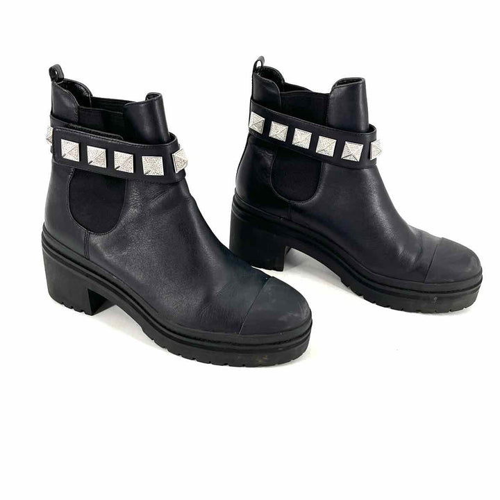Shoe Size 7 Michael Kors Black Leather Boots