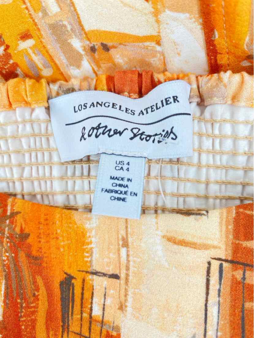 Size 4 LOS ANGELES ATELIER Mustard Dress