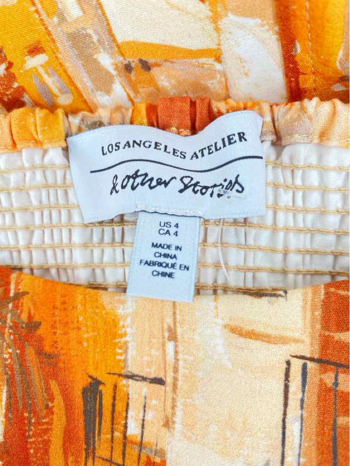 Size 4 LOS ANGELES ATELIER Mustard Dress