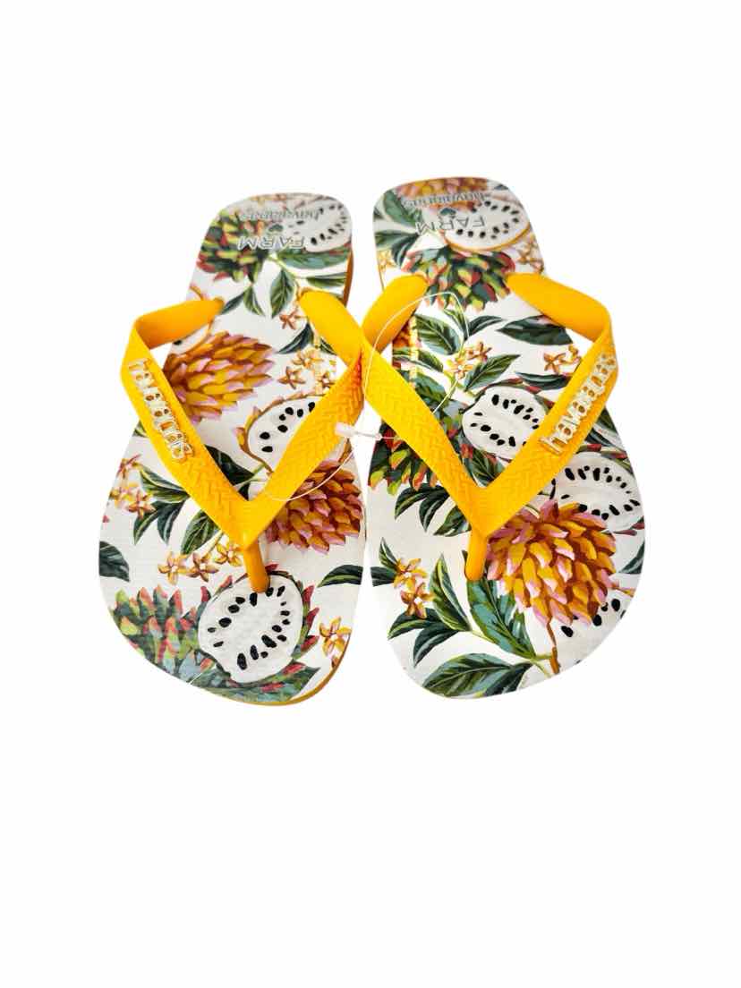Shoe Size 37 Havaianas Yellow Sandals