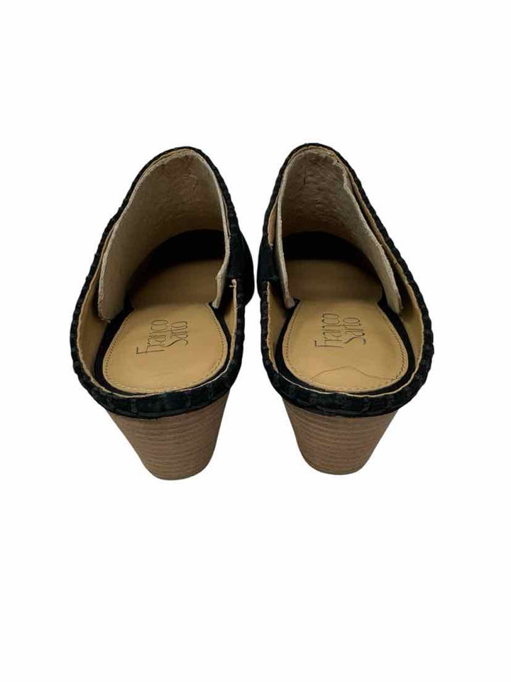 Shoe Size 10 FRANCO SARTO Black Suede Boots