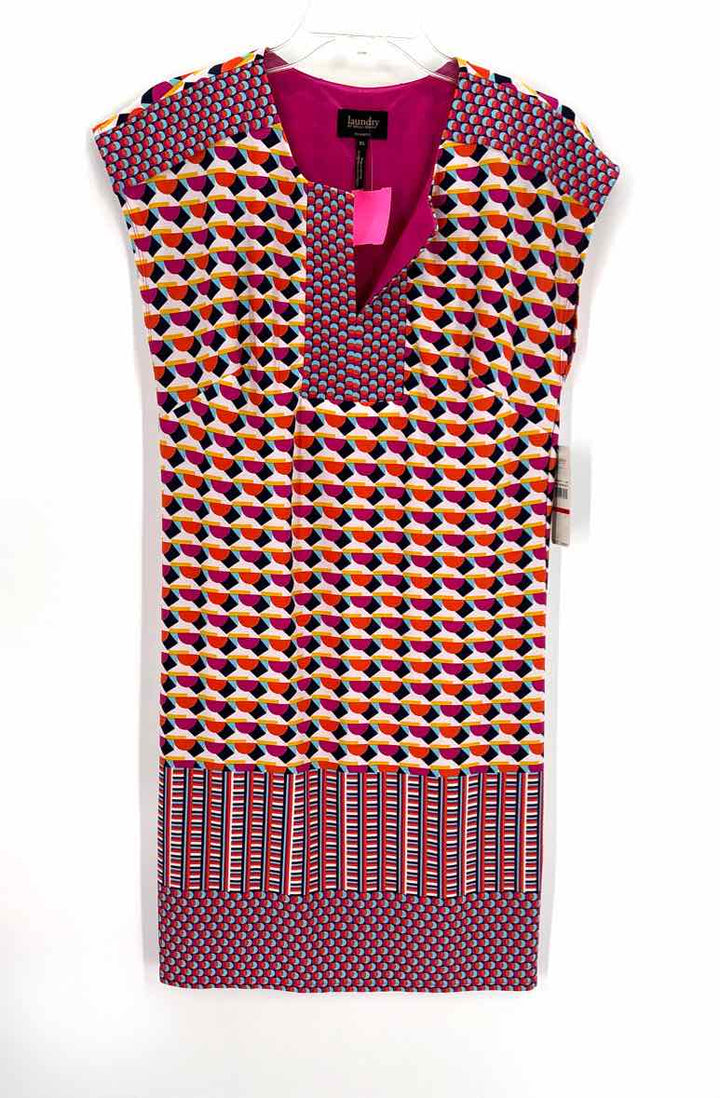 Size XS LAUNDRY Multi-Color Dress