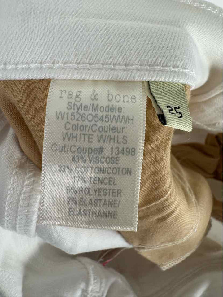 Size 25 RAG & BONE White Pants