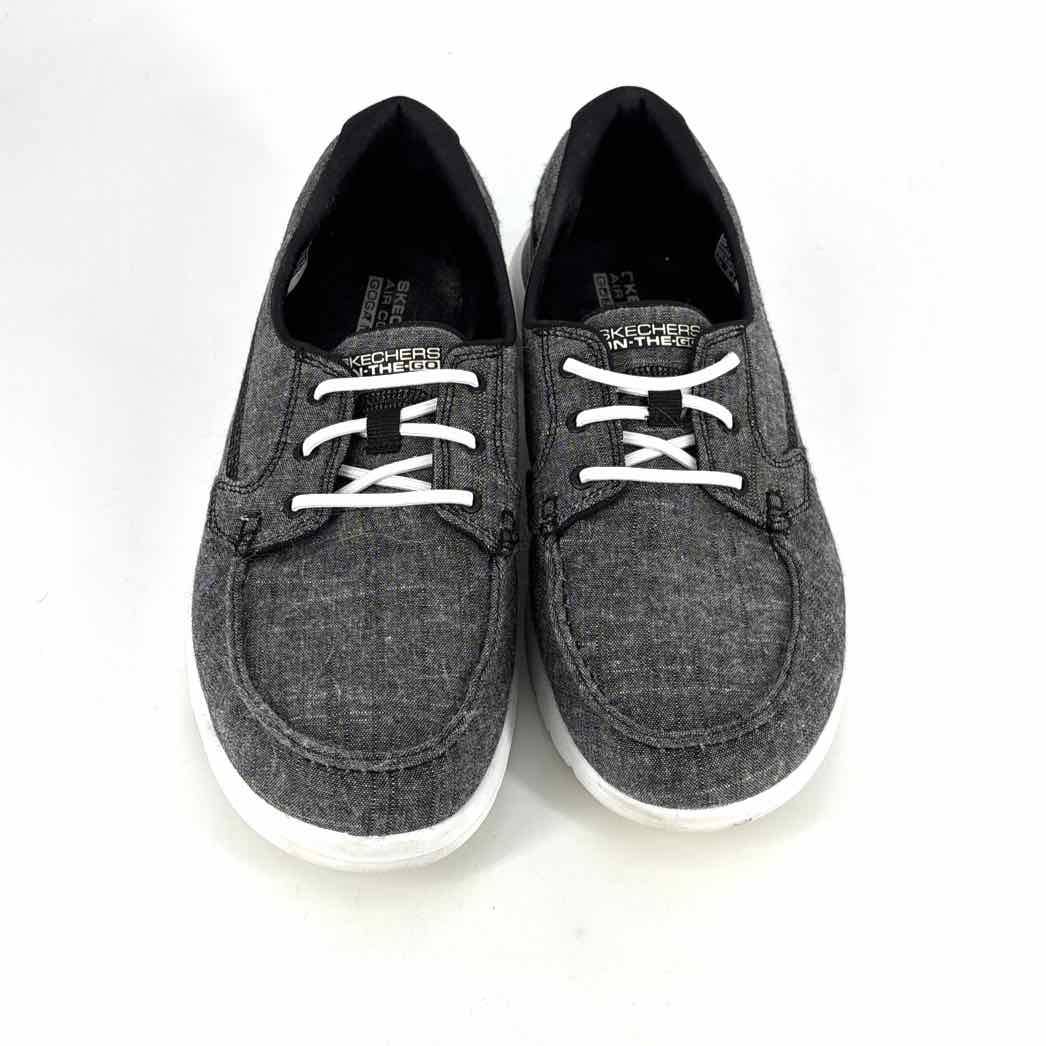 Shoe Size 9 Sketchers Black Canvas Sneakers