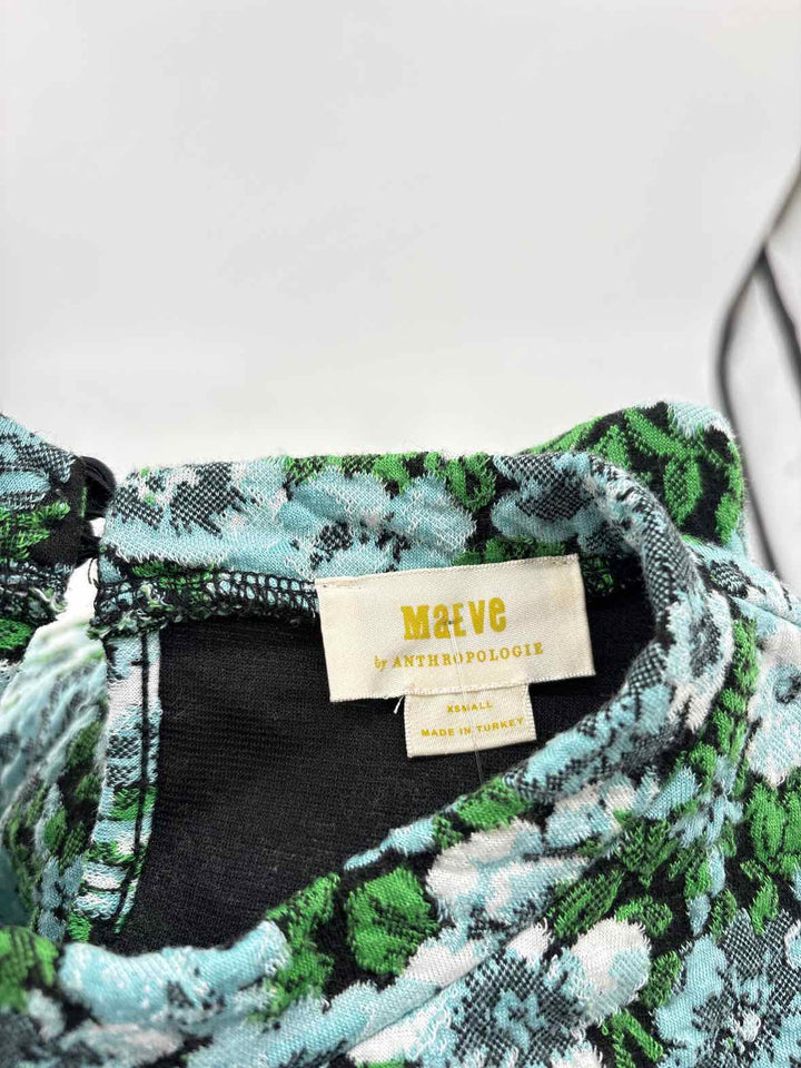 Size XS MAEVE Blue Print Dress