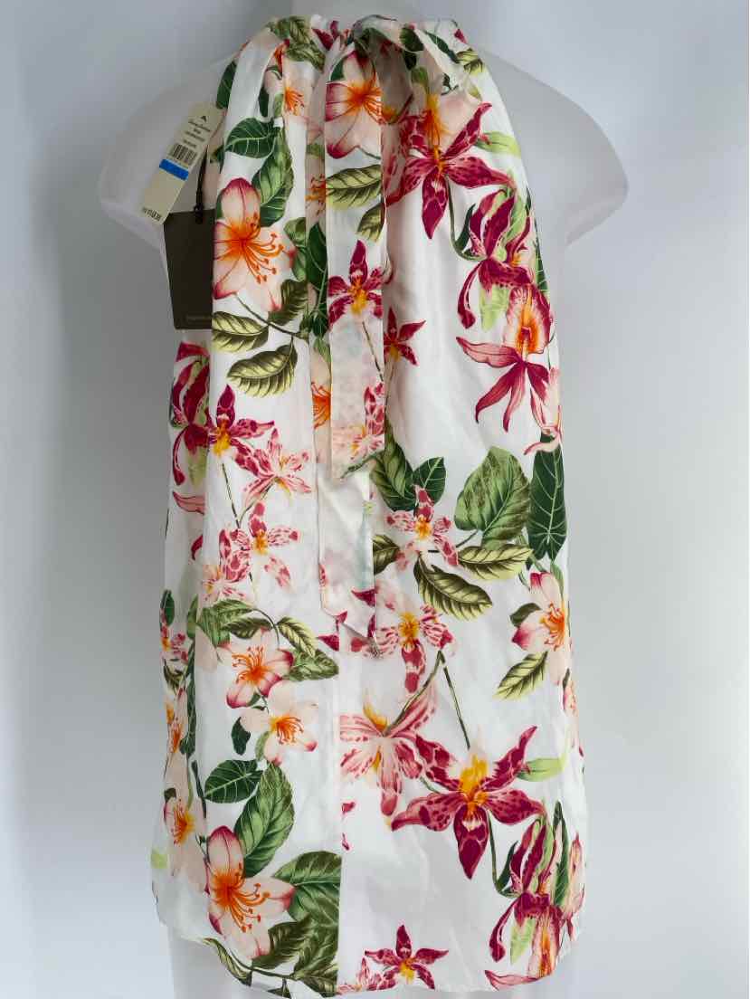 Size XL TOMMY BAHAMA Orange Silk Shirt