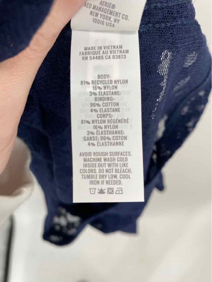 Size S AERIE Navy Lace Shirt