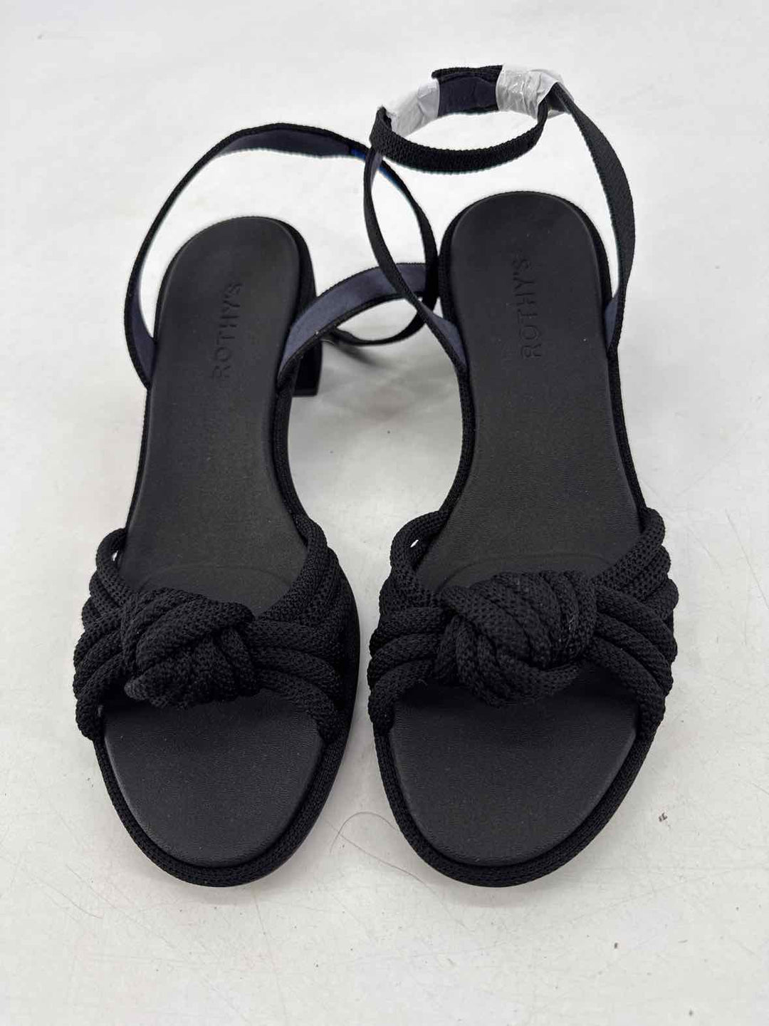 Shoe Size 9 ROTHY'S Black Knit Sandals