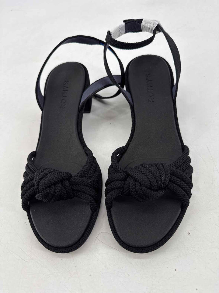 Shoe Size 9 ROTHY'S Black Knit Sandals