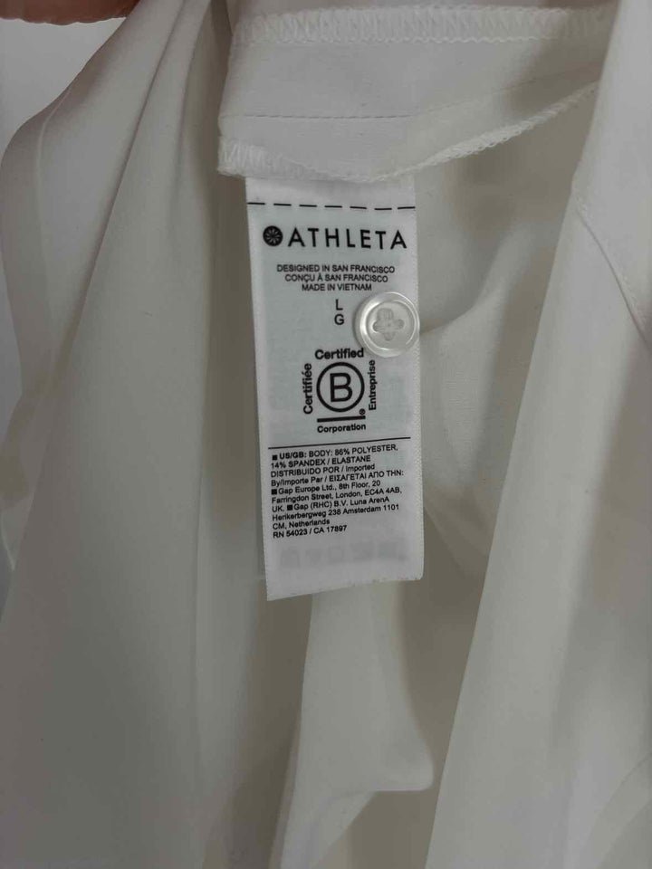 Size L Athleta White Shirt