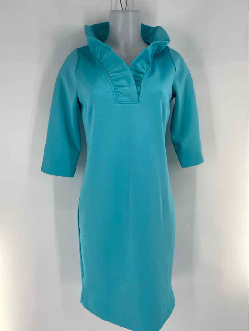 Size S Gretchen Scott Turquoise Dress