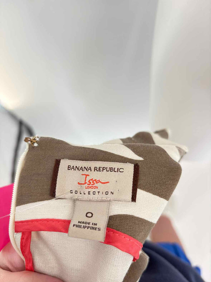 Size 0 Banana Republic Brown Print Dress