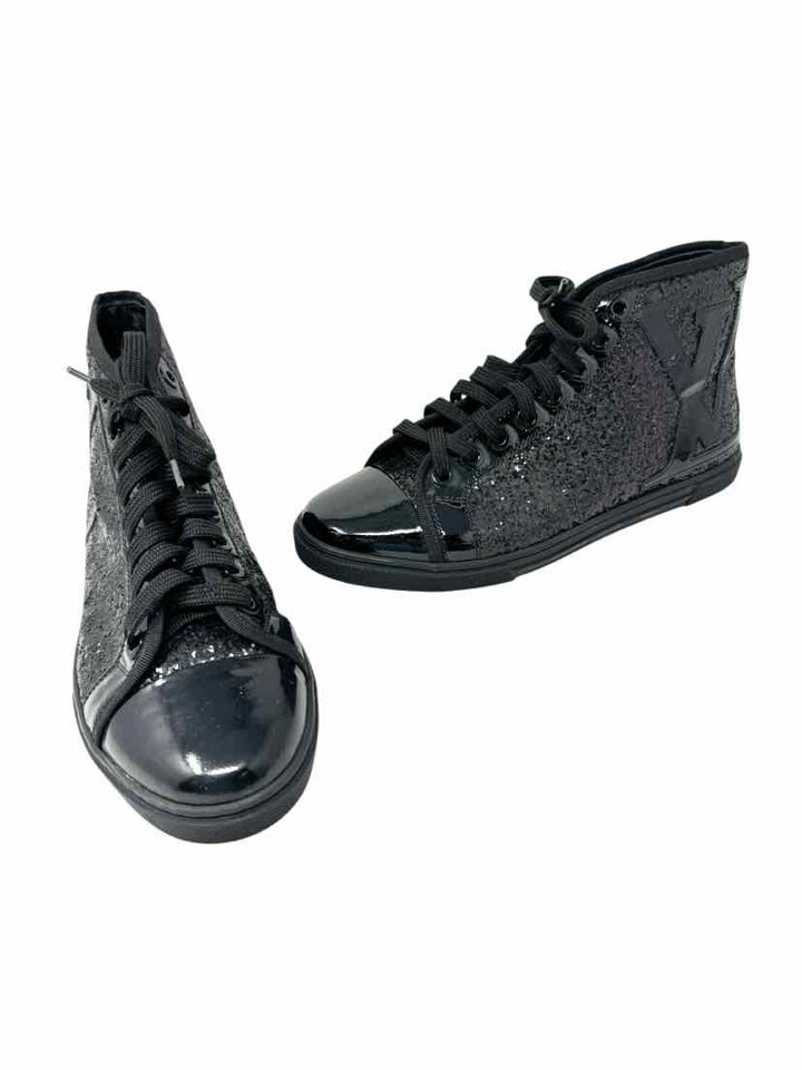 Shoe Size 38 Louis Vuitton Black Leather Luxury - Sneakers