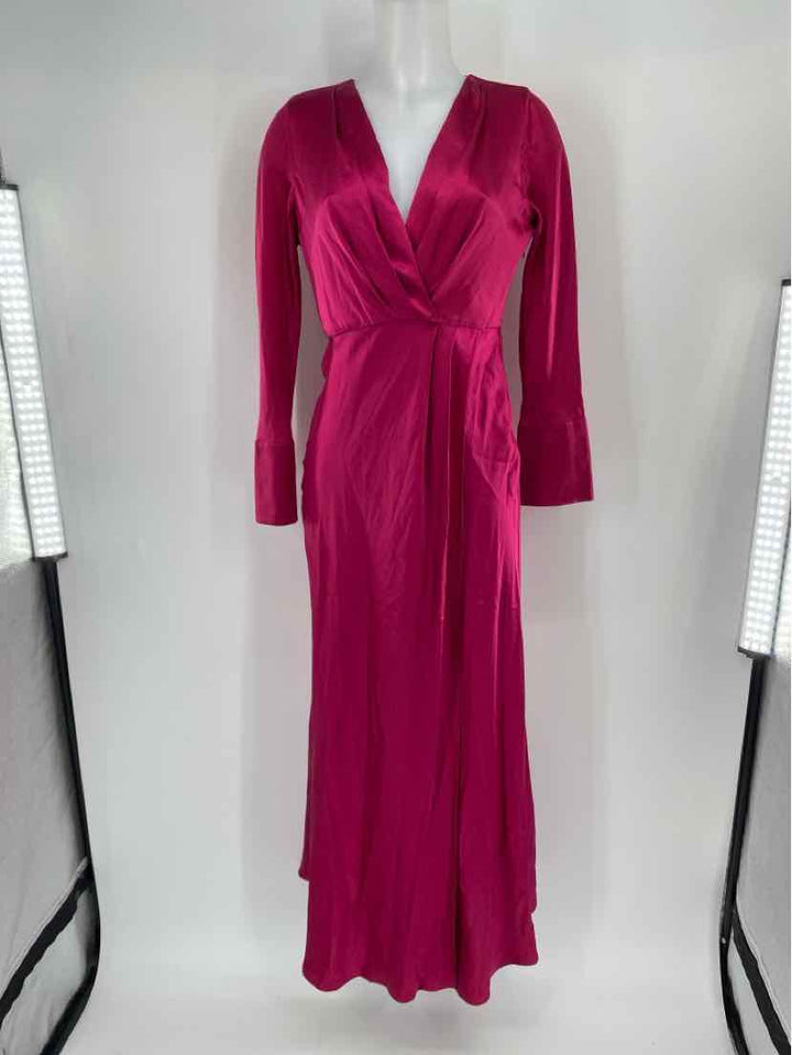 Size 4 Banana Republic Fuschia Silk Dress
