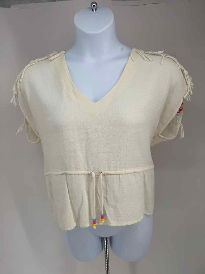 Size L AMANDA UPRICHARD Cream Shirt
