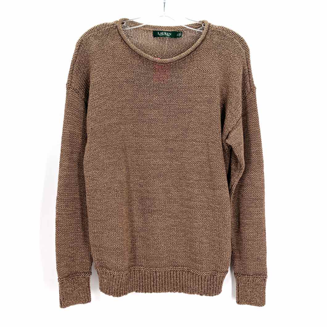 Size L RALPH LAUREN Brown Sweater