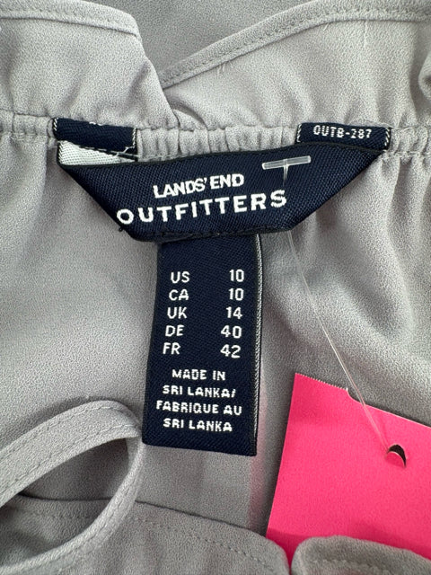 Size 10 LAND END Gray Shirt