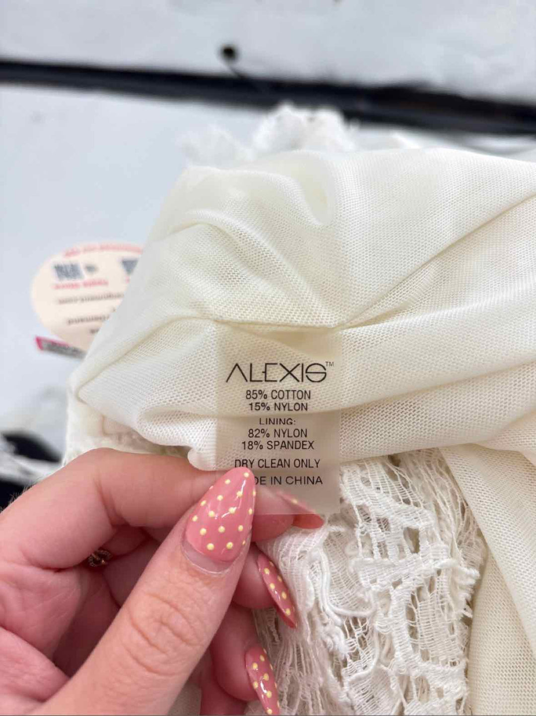 Size M ALEXIS Cream Skirt