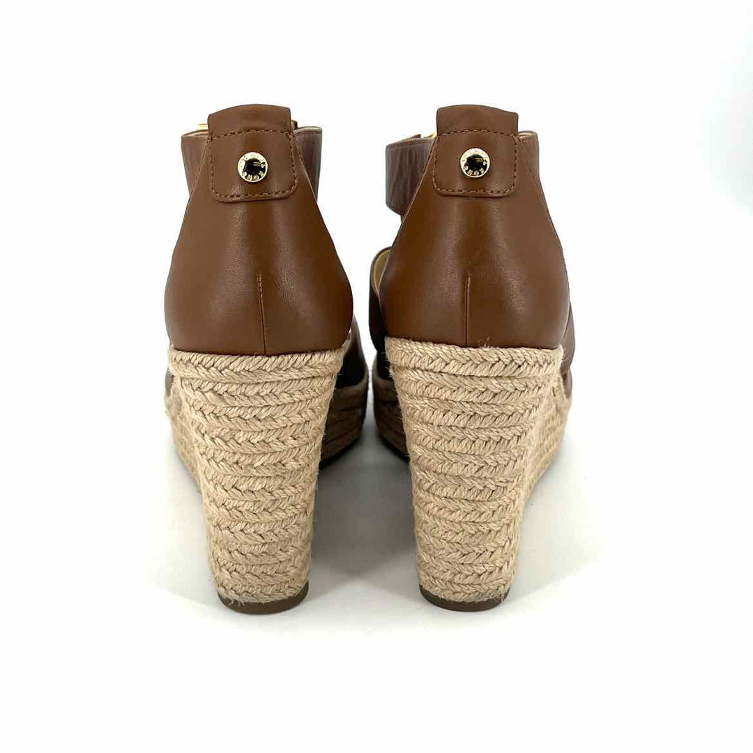 Shoe Size 8.5 Michael Kors Brown Leather Sandals