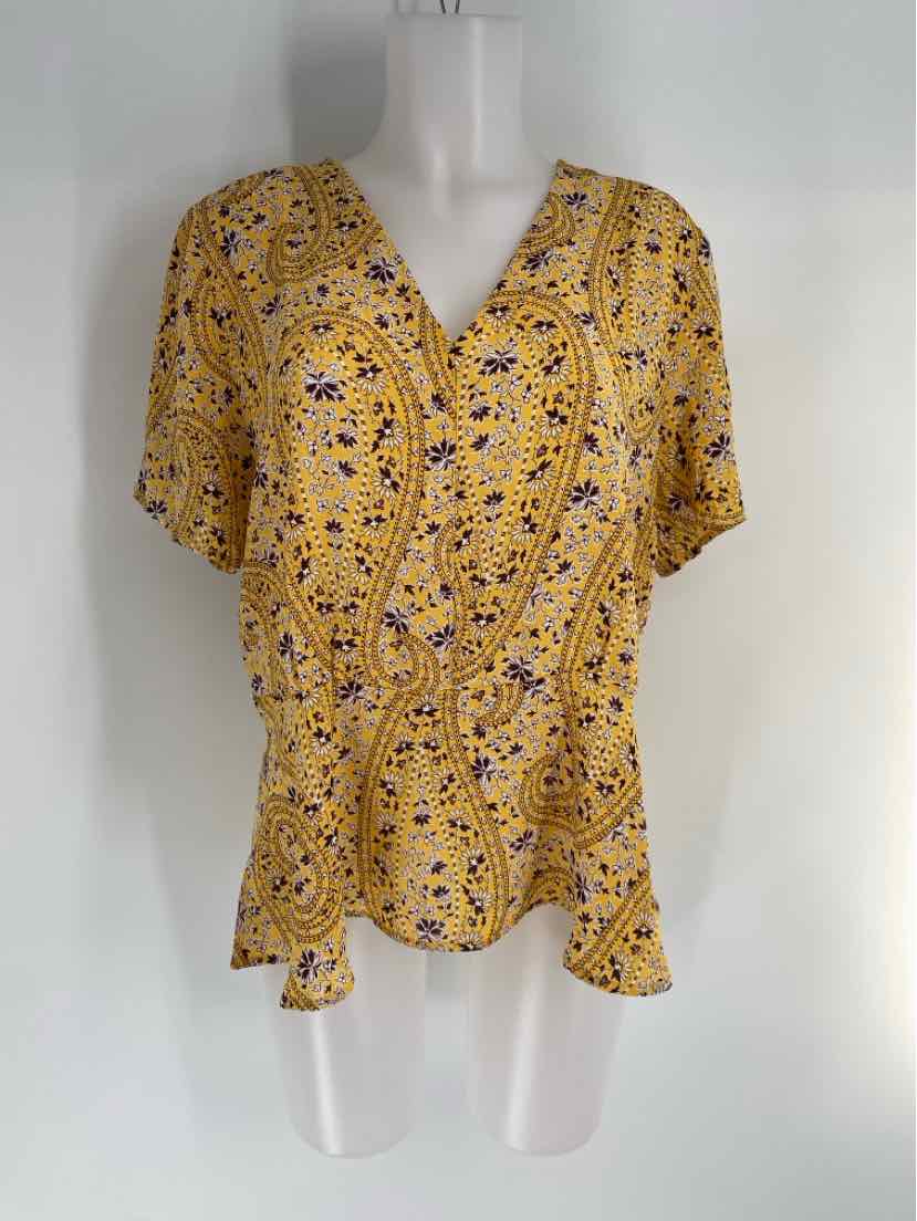 Size L Ann Taylor Yellow Shirt