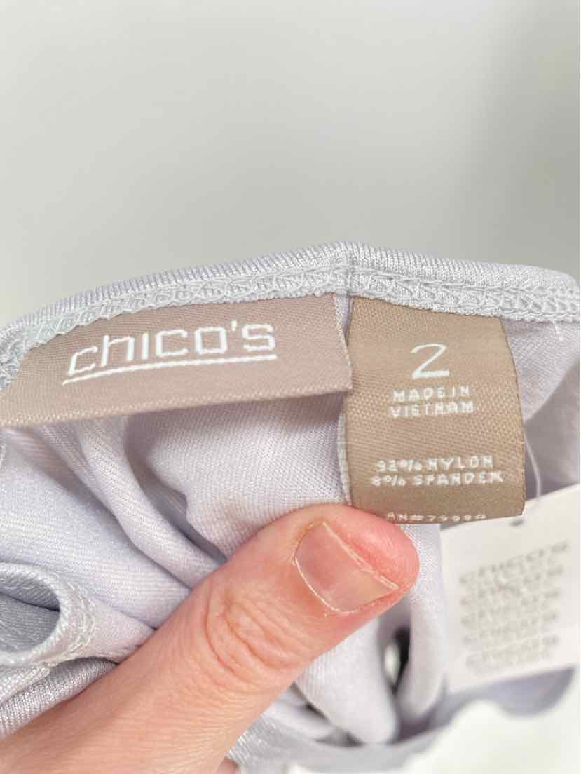 Size L Chico's Silver Shirt