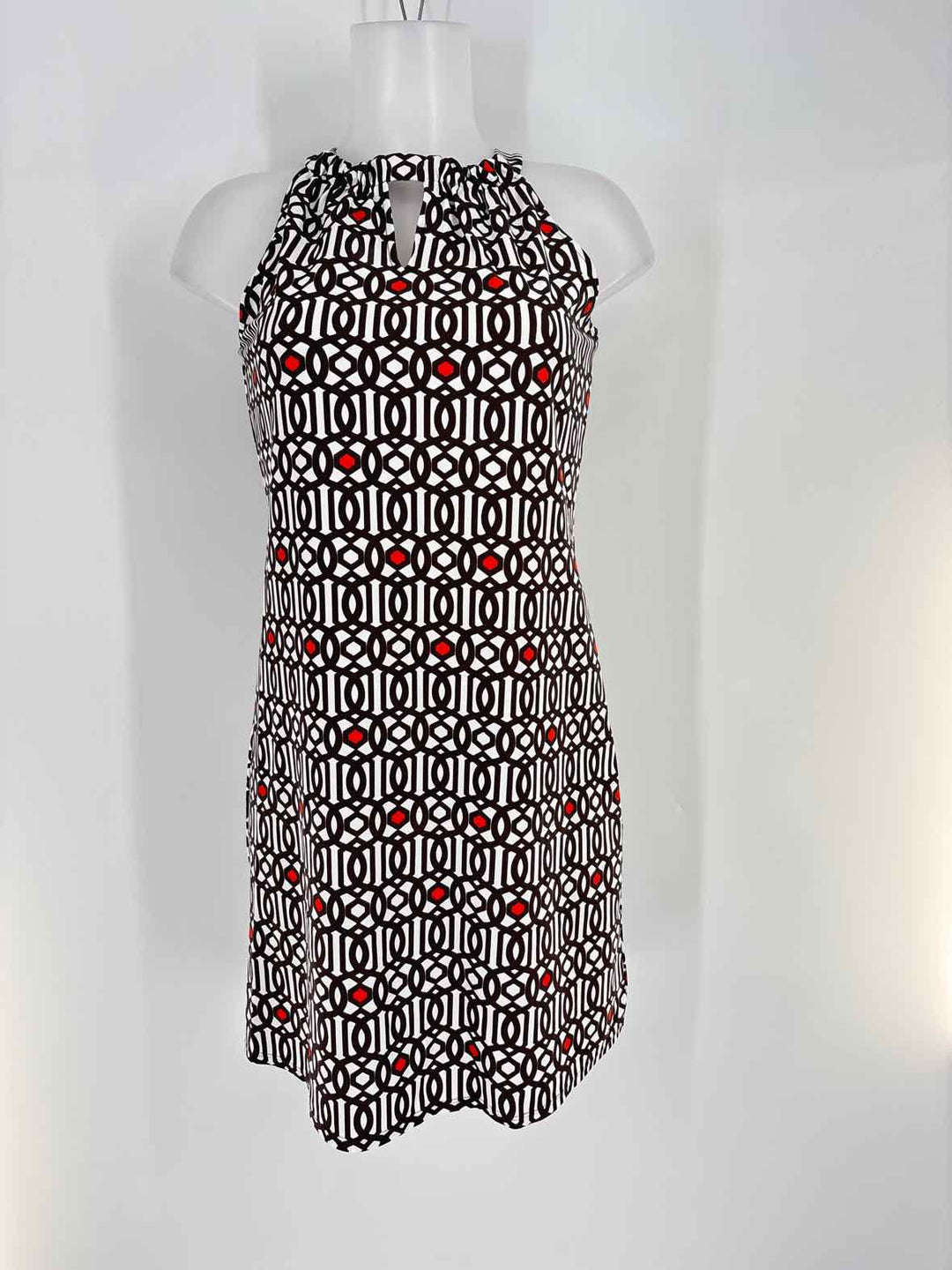 Size XS Brown Print Dress