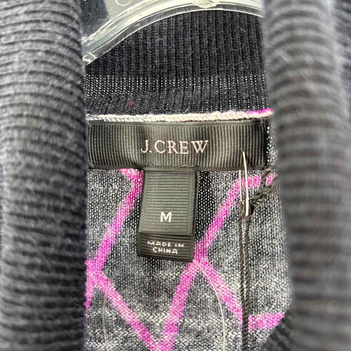 Size M J Crew Black Print Sweater