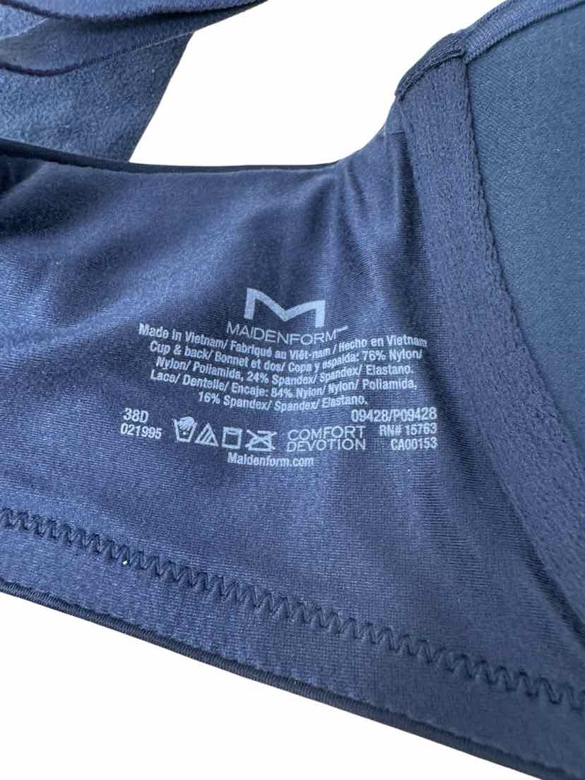 Size 38 MAIDENFORM Navy Lace Bra