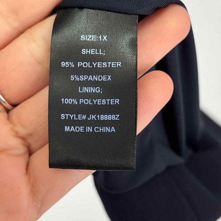 Size 1X FASHION NOVA Navy Jacket