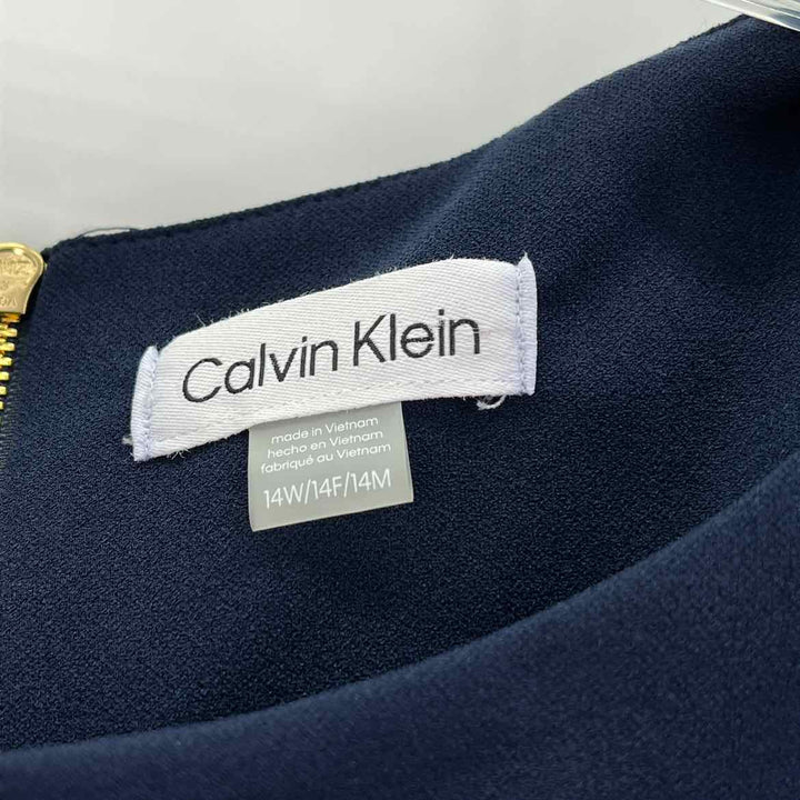 Size 14 Calvin Klein Navy Dress