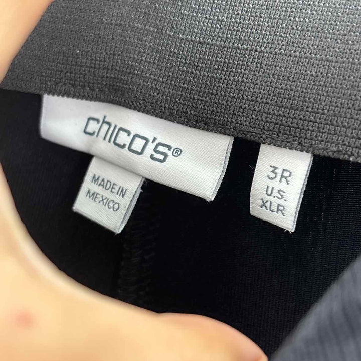 Size XL Chico's Black Knit Pants